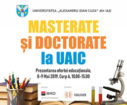 masterate si doctorate la uaic